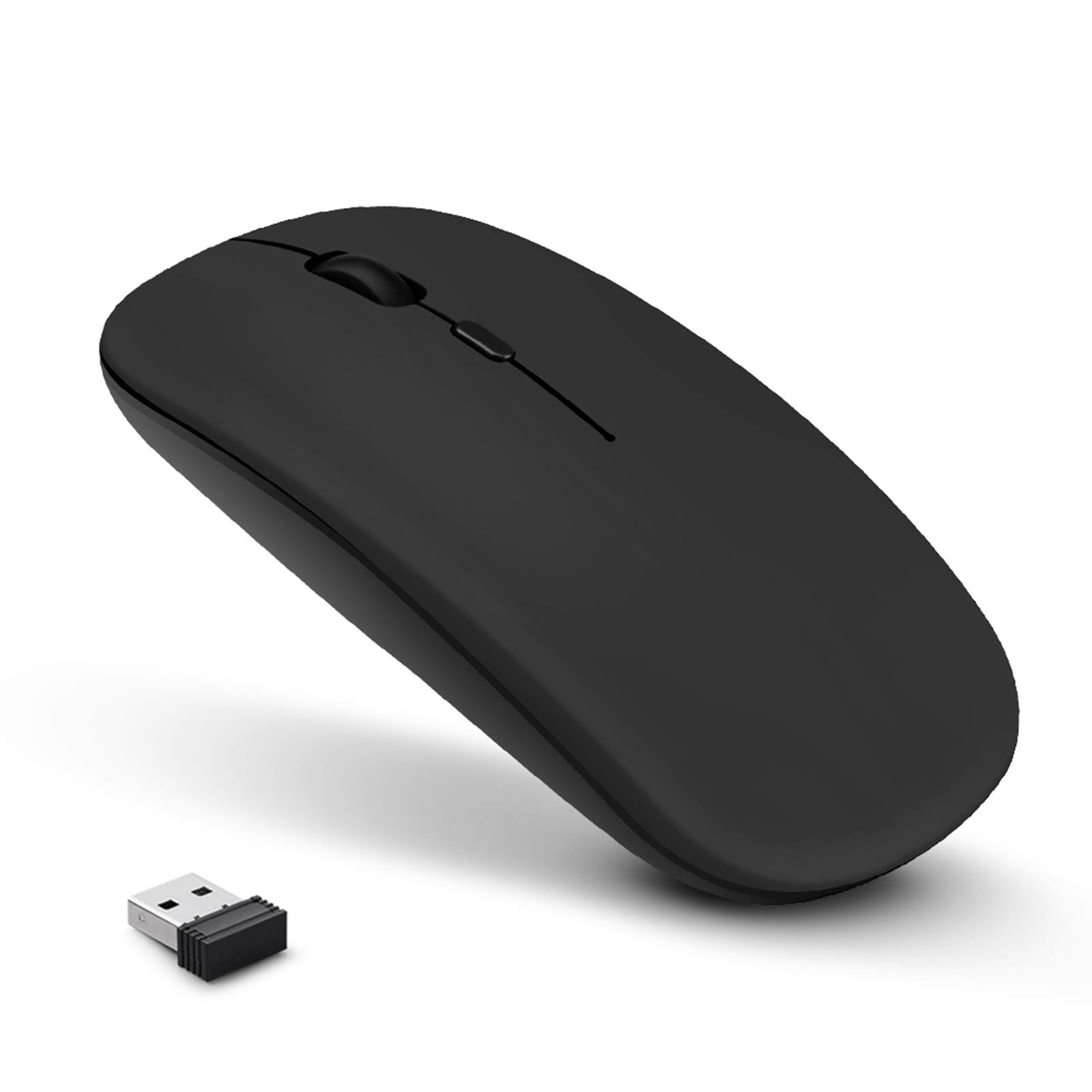 Fashion Rechargeable Wireless Mouse Ultra thin Mute Optical Slient Mouse Slim Quick Charging for Laptop PC Computer 
